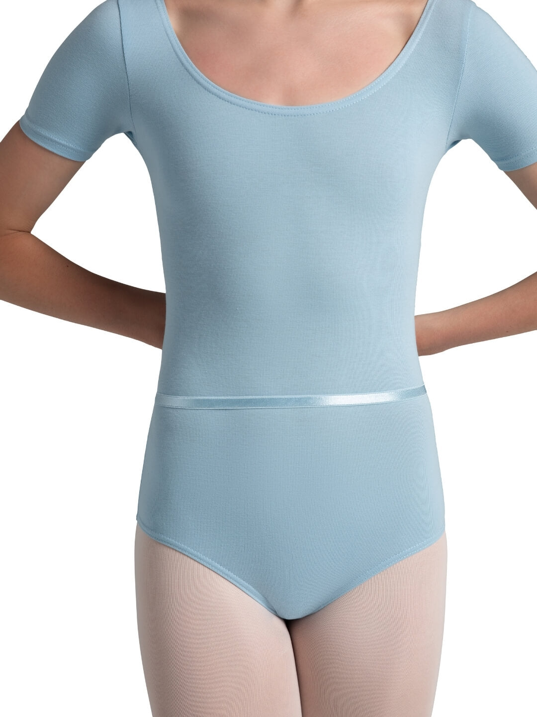 Scoop Neck Kortärmad Body - Flickor