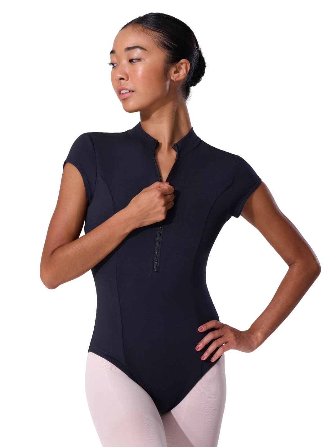 Mjúk Fágun Stutt Erma Prinsessu Leotard