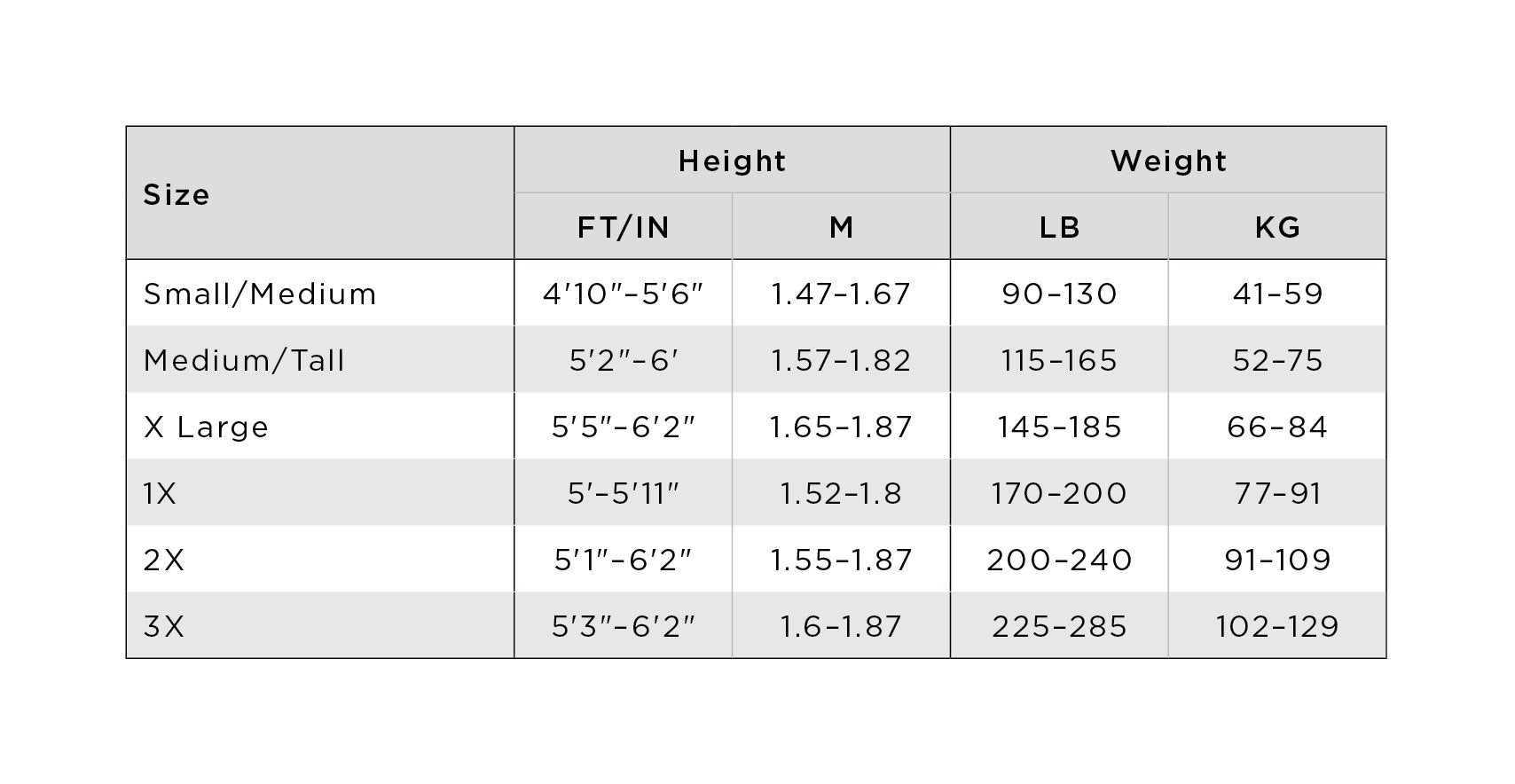 Size Guide Image