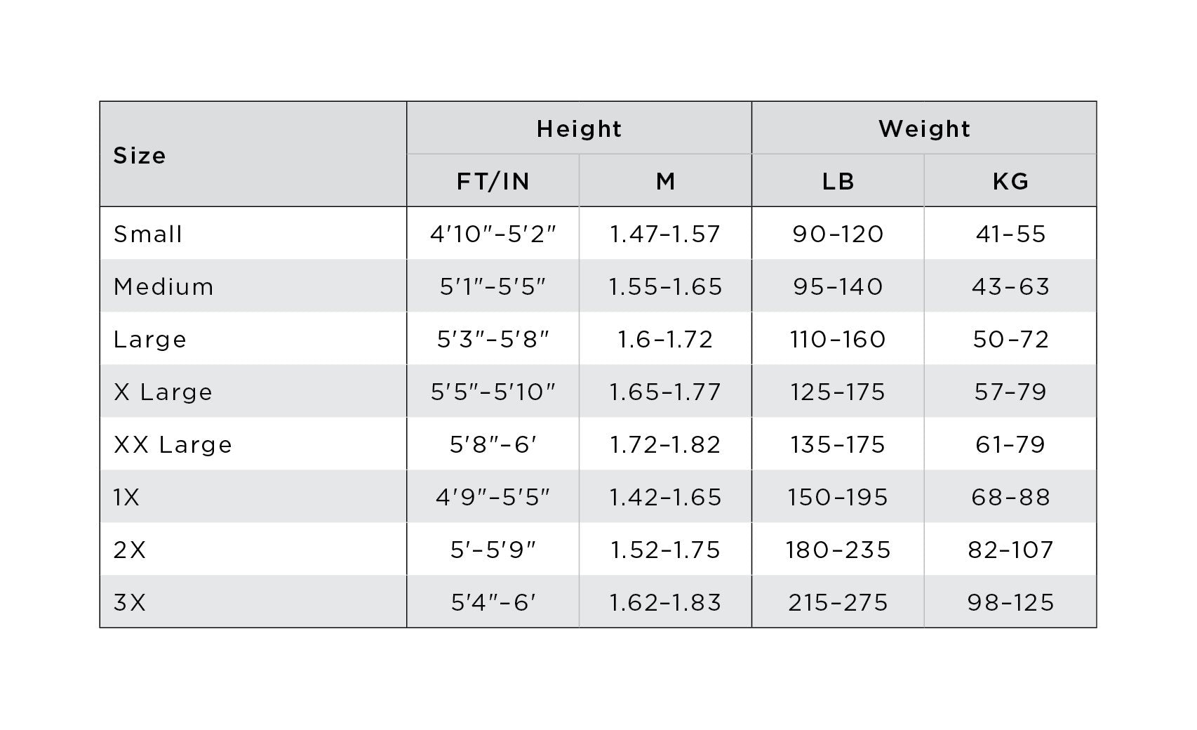 Size Guide Image