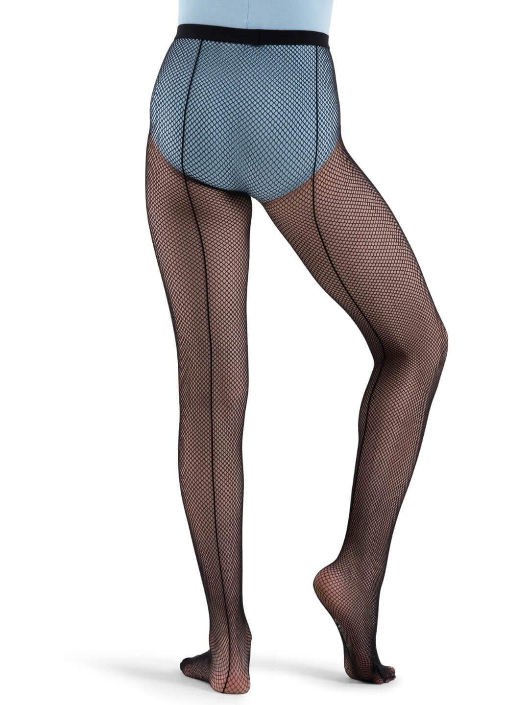 Klassieke Visnet Panty met Naad - Kind