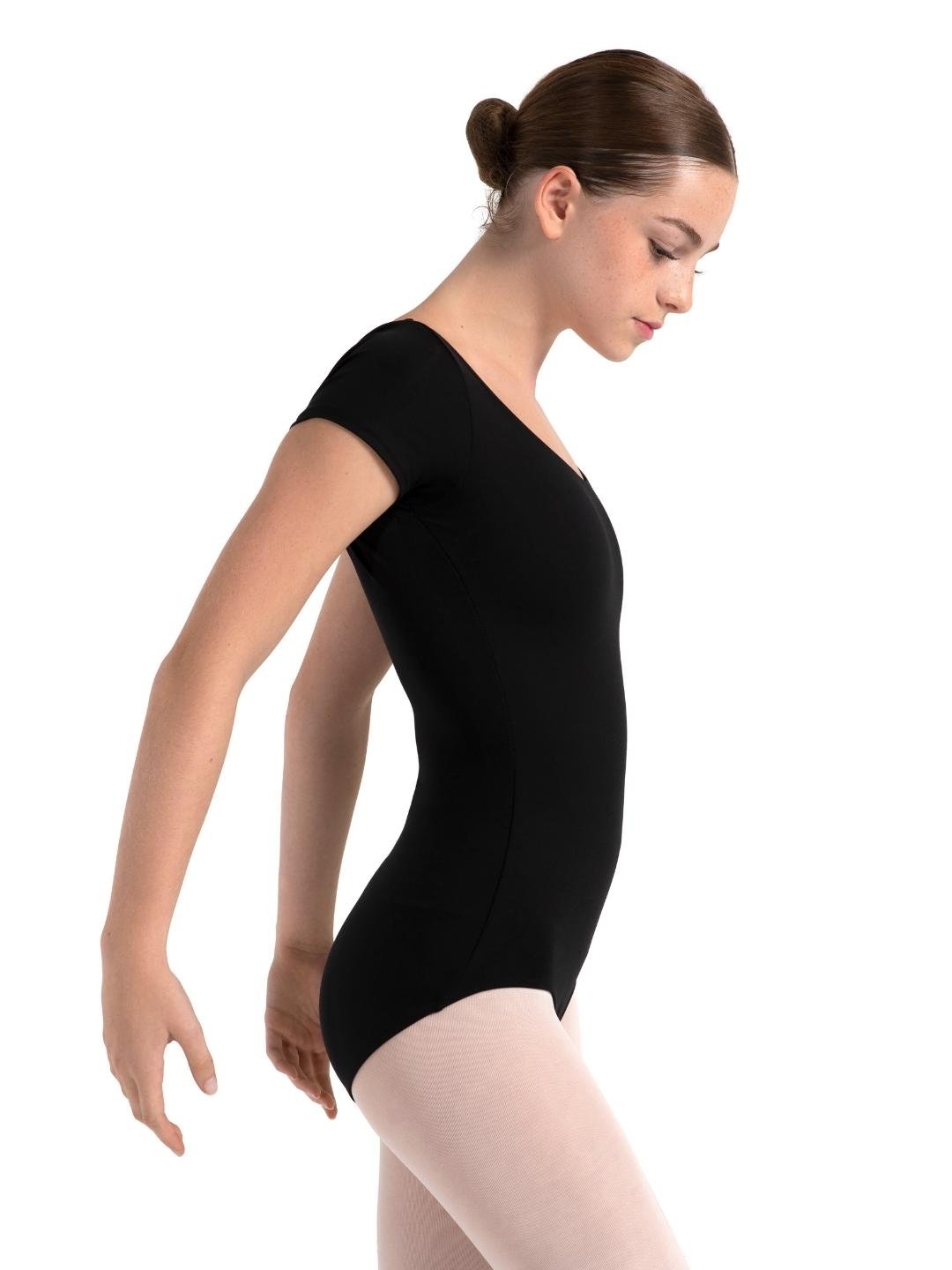 Leotard cu mânecă scurtă Colecția Studio