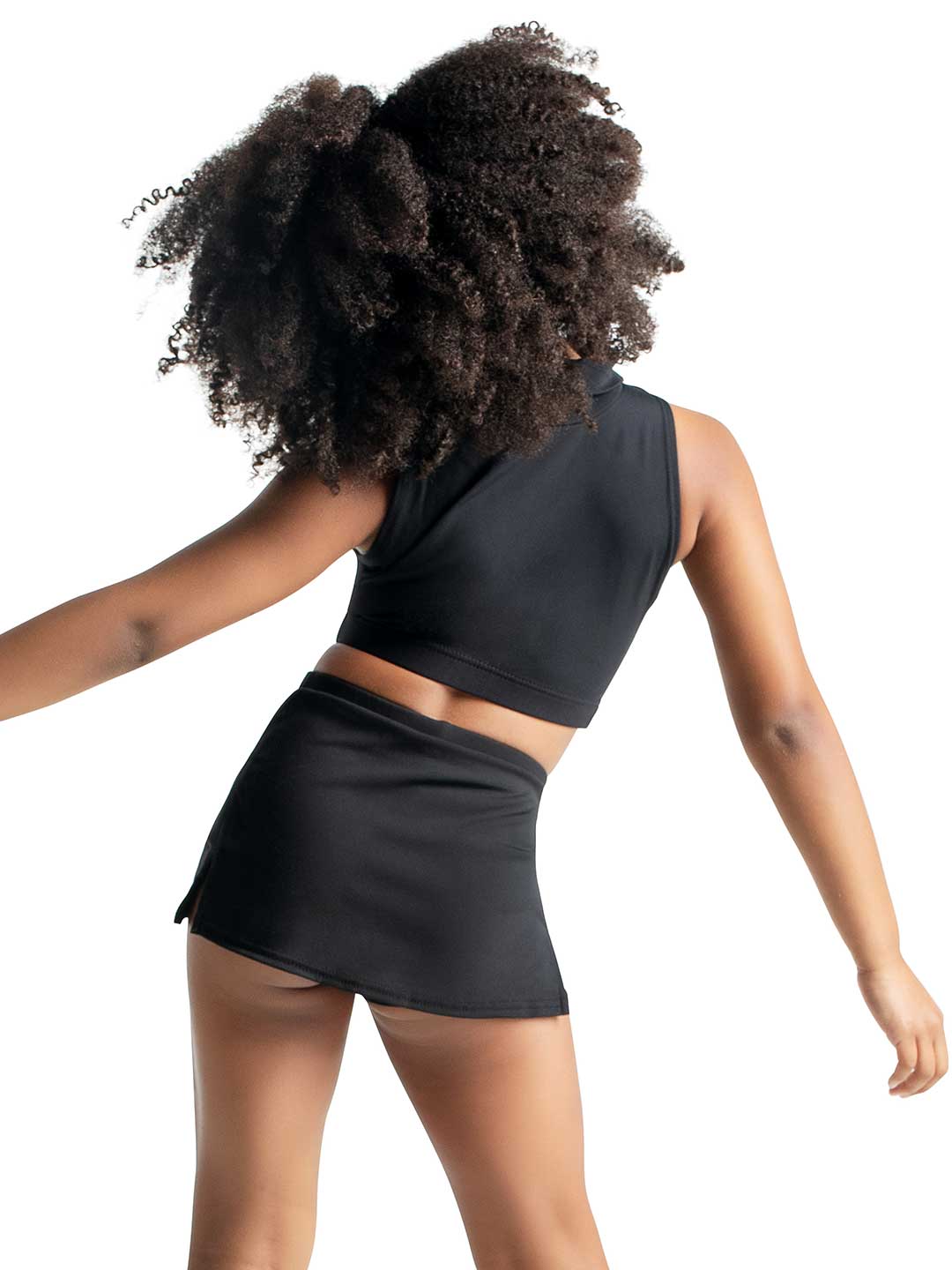 Camiseta de Cuello Mock Básica para Niñas