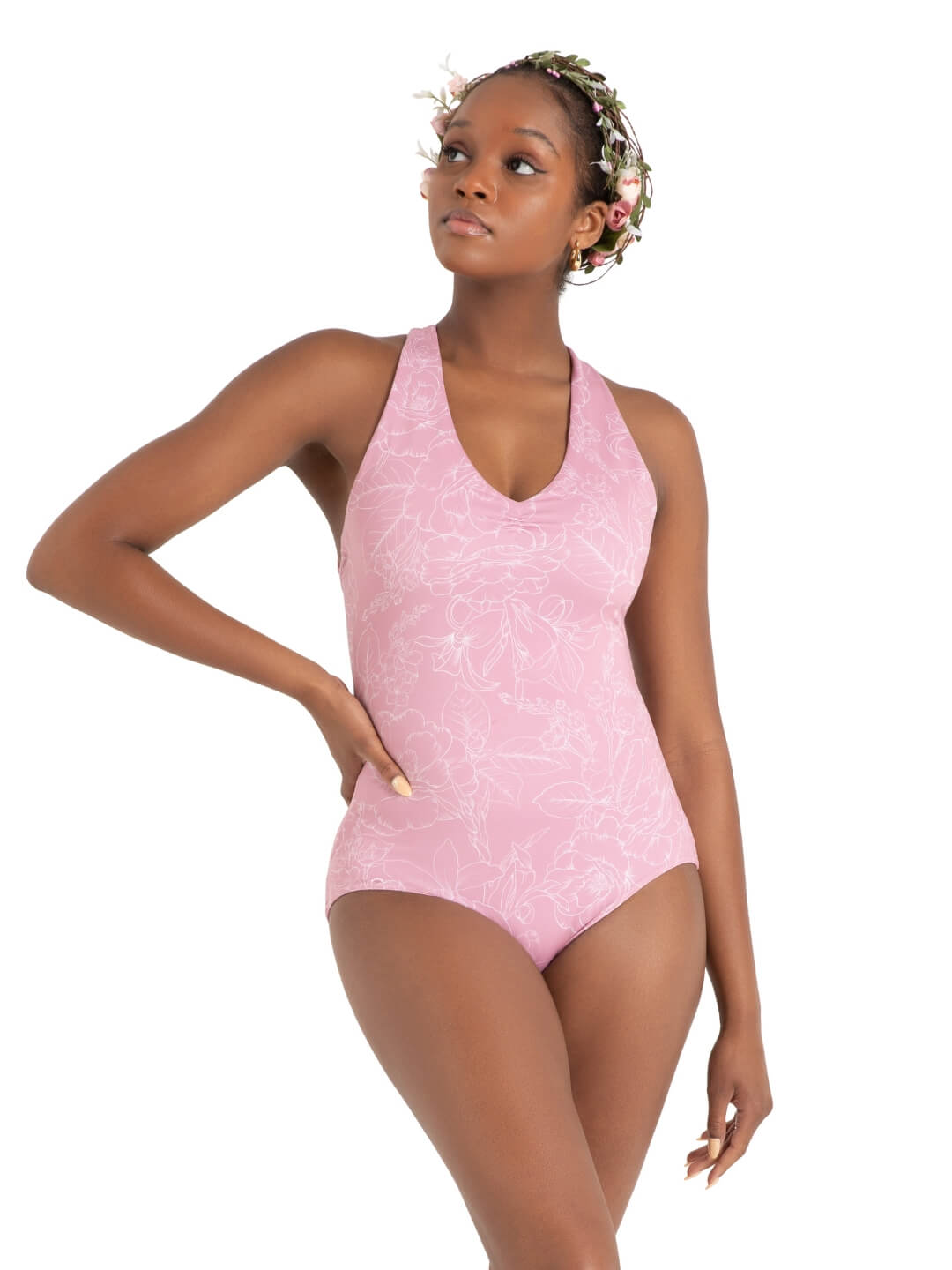 Vildblomma Kamomill Korsryggs Leotard
