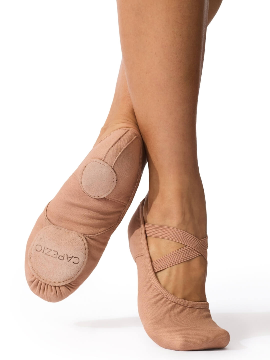 Zapato de ballet de lona Hanami® | Bronceado ligero