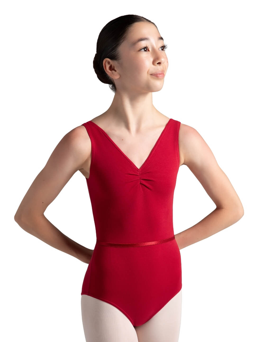 Tank leotard z pasom - dekleta