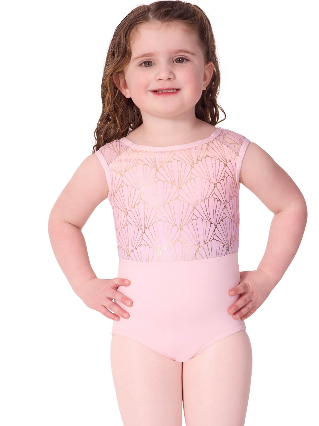 Sea Star Pearl Cap Sleeve Leotard - Child