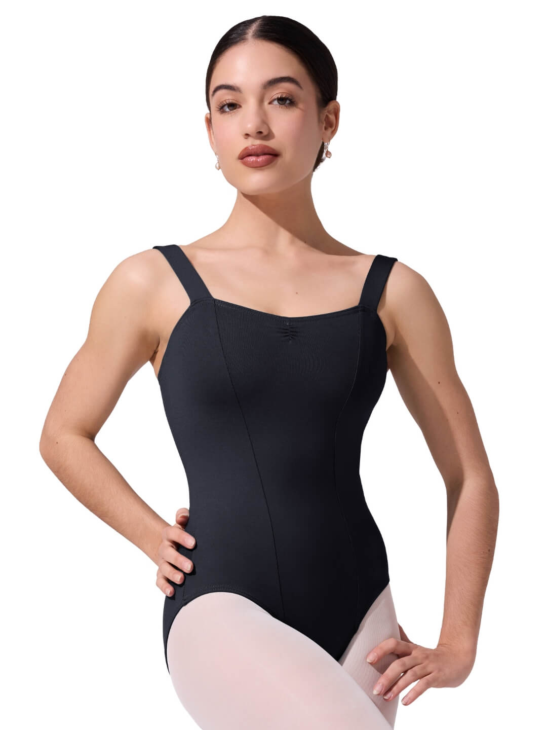 Camisole leotard cu bretele late Studio Collection