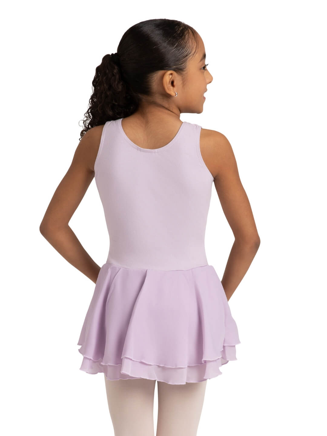 Vestido de tanque con falda de doble capa fluida para niñas Capezio®