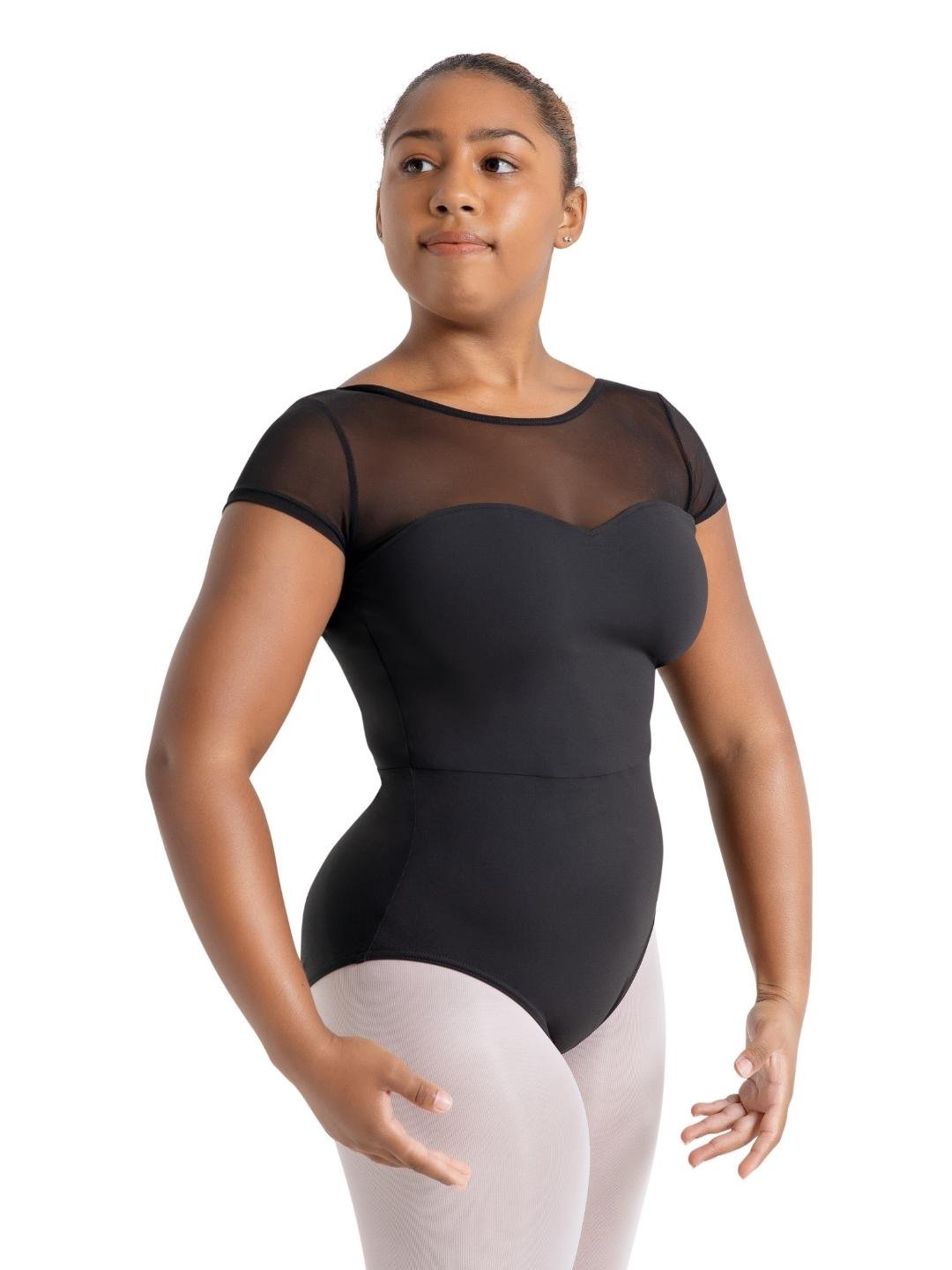 Meryl Mesh Yoke Kortærmet Leotard